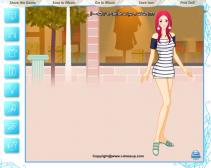 Różowowłosa modelka