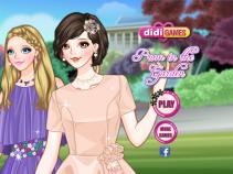 Piękna dama w ogrodzie