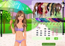 Ciepły letni deszcz